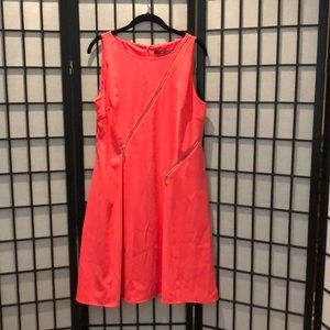 Hot pink a-line dress